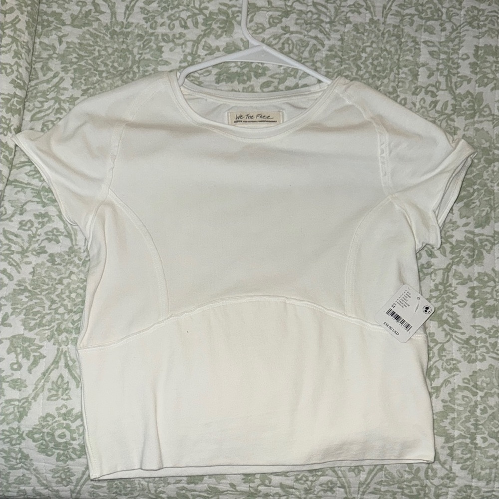 We The Free Cream Boxy Relaxed T-Shirt